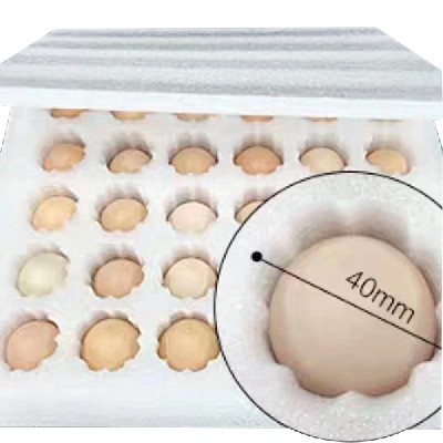 Egg packaging pearl cotton